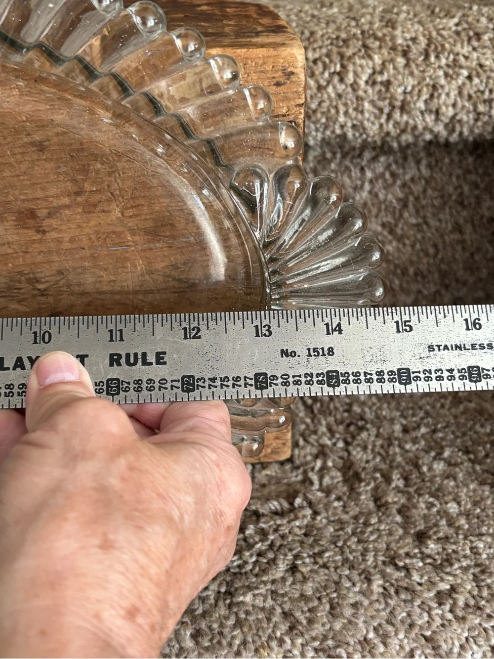 Clear Glass Oval Serving Platter - Elegant Decorative Tray